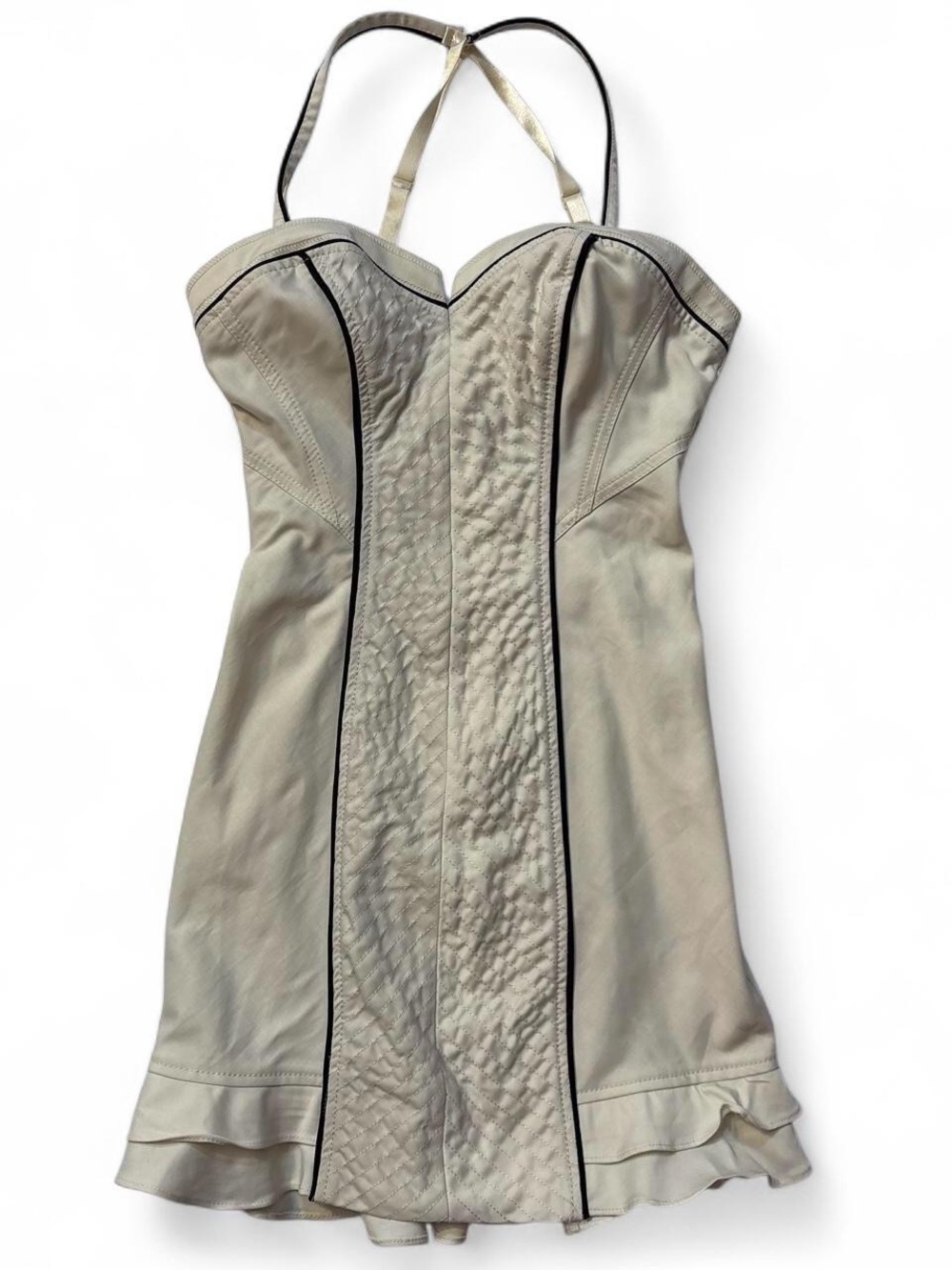 Vintage guess bustier Dress with Contrast Piping